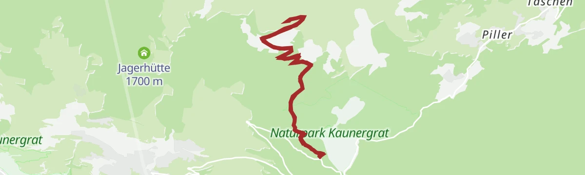 Route map: Wanderung zur Gogles Alm
